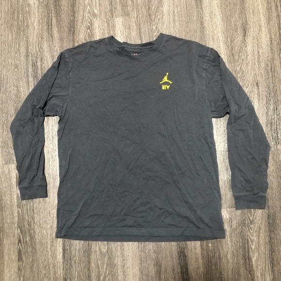 Jordan Jumpman Air Flight Chicago New York Basketball Graphic Long Sleeve TShirt - Picture 1 of 6